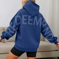 thumbnail image 2 of Womens Back Letter Print Hoodies Fashion Oversize Long Sleeve Loose Hooded Sweatshirt y2k Casual Sweatshirts With Pocket, 2 of 7