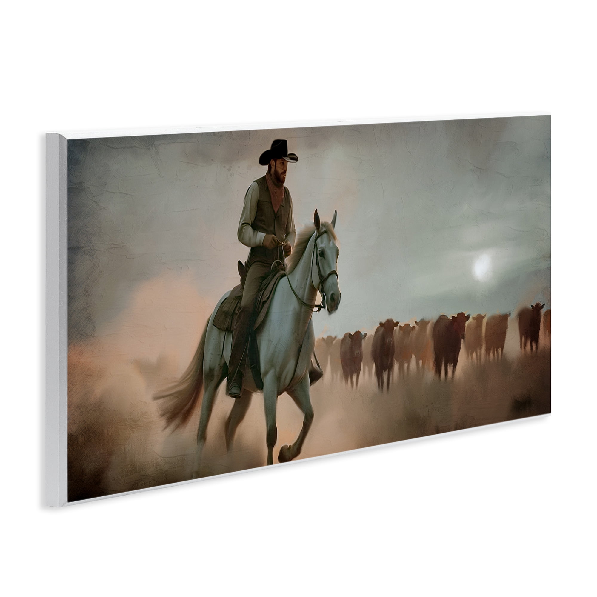 Stupell Industries Home Bound Cowboy Wall Plaque Art, design by Kim Allen