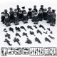 thumbnail image 4 of Juego de bloques de construcción de policía especial negro, 22, 24 y 28 piezas, bolsa de juguetes para ensamblar con partículas pequeñas, 4 of 5
