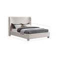 thumbnail image 3 of Meridian Furniture Penny Cream Linen Textured Fabric King Bed, 3 of 7