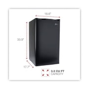 Alera BC-90U-E 3.2 cu-ft. Refrigerator with Chiller Compartment - Black