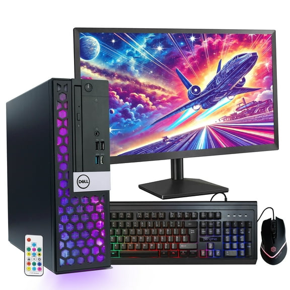 Restored Dell OptiPlex 22 in Desktop Bundle, Core i5, 16 gb, 512 SSD, (Refurbished)