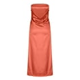 thumbnail image 5 of Taylonsss Womens Satin Dress Lace Cut-Out Backless Strapless Off-Shoulder Elegant Evening Gown, 5 of 7
