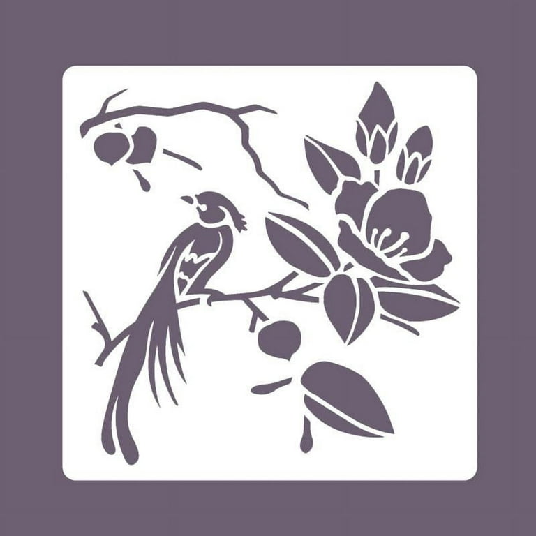 HeroNeo 8 Pack Painting Stencils Cute Flower Birds Branch Drawing Templates Reusable Hollow for DIY Lover Kids Boy Girl Student - Walmart.com heroneo-8-pack-painting-stencils-cute-flower-birds-branch-drawing-templates-reusable-hollow-for-diy-lover-kids-boy-girl-student-walmart-com