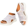thumbnail image 5 of Women Walking Sandals Arch Support Orthotic Comfortable Plantar Fasciitis Non- Casual Open Toe Sport Sandals for Athletic Summer Beach, 5 of 8