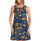 thumbnail image 1 of Disketp Funny Steam Train para Vestido sin Mangas para Mujeres, Vestidos de Verano para Mujeres, Casual y Holgado para la Playa, 1 of 7