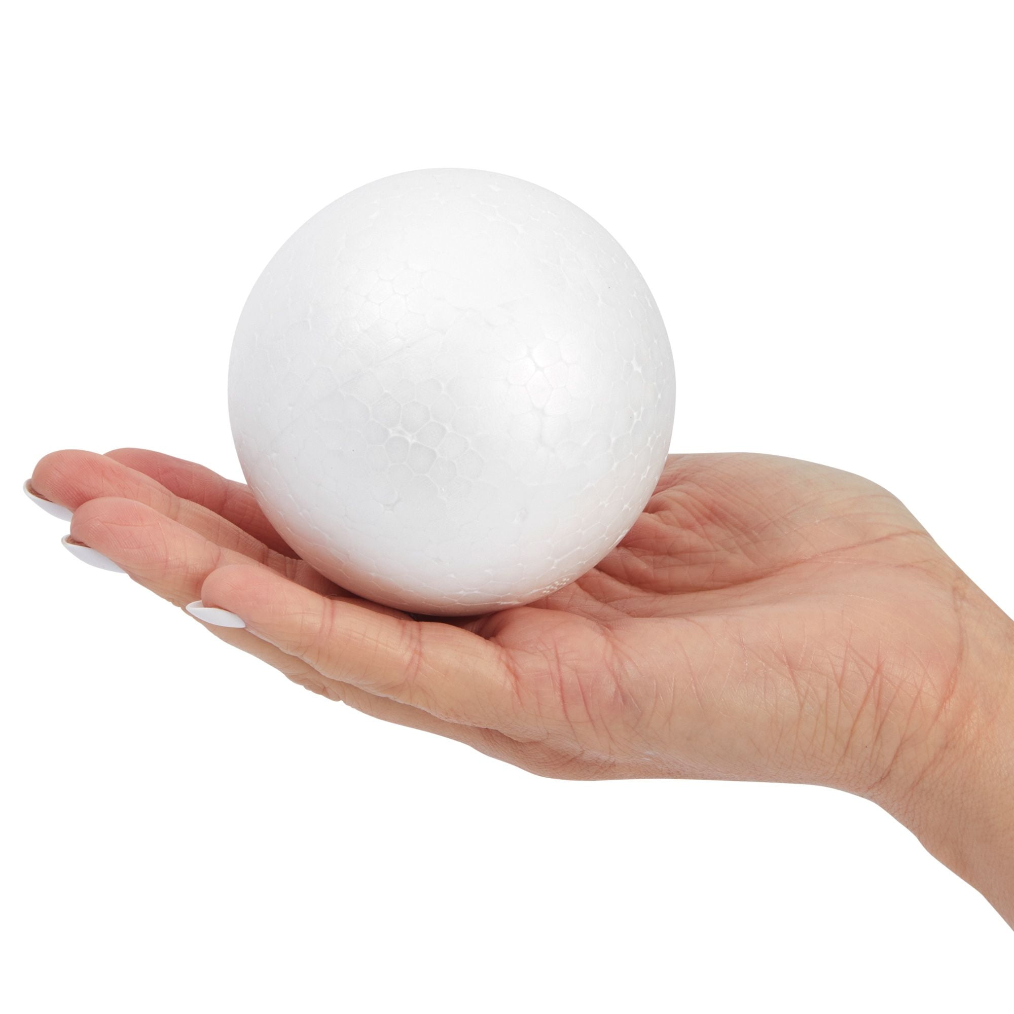 24 Pcs 3 Inch White Foam Balls