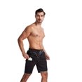 thumbnail image 3 of EIMELI Mens Swim Fitness Shorts Trunks with Compression Liner 2 in 1 Beach Swimming Trunks Quick Dry Swim Shorts with Zipper Pockets Fitness Quick Dry Pants, 3 of 6