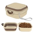 thumbnail image 4 of Portable Folding Pet Bowl with Lid, BPA-Free Travel Food Water Container, Outdoor Camping Feeding Dish for Dogs Cats, Green, 13.5 fl oz / 400 mL, 4 of 8