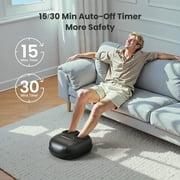 Renpho Shiatsu Foot Massager with Heat for Neuropathy Tired Foot Blood Circulation, FSA HSA Eligible, Fathers Day Gifts for Dad Men, Black