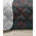 thumbnail image 3 of Leaf Down Alternative Comforter, Watercolor Style Pink Tropical Leaves Exotic Hawaiian Jungle Island Foliage, Microfiber Quilt for All Season, 5 Sizes, Hot Pink Coconut, by Ambesonne, 3 of 3