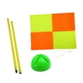 thumbnail image 2 of AMLESO Soccer Corner Flag Football Field Corner Flag Supplies Bright Colors Playing Field Equipment Training Sports Flag for Outdoor 1m pole green base, 2 of 10