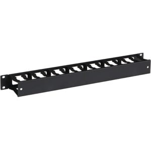 - Kendall Howard 1U Rack Height Finger Duct Cable Manager - Black Powder Coat