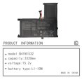 thumbnail image 2 of Batería de repuesto Hubei 15,2 V 50 Wh para Asus UX560/Q504, 2 of 6