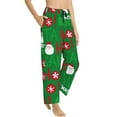 thumbnail image 2 of Kll Womens Cute Santa Print Pajama Pants Soft Pajama Bottoms For Women Cozy Lounge Pants, 2 of 9