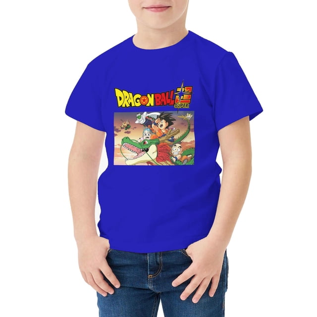 Camiseta Algodón de DBZ para niños