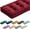 Dark Red, variant on Bench Cushions for Indoor Furniture 42x16 in Velvet Kitchen Dining Piano Window Seat Cushion, Tufted Patio Porch Swing Thicken Bench Pad Memory Foam(Cinnamon)