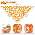 thumbnail image 2 of Fall Dog Bandana Reversible 2 Pack Large, Autumn Orange Daisy Butterfly Buffalo Plaid Cute Fall Pet Bandanas for Dogs Triangle Holiday Scarves for Medium Large Extra Large Boy Girl Dogs, 2 of 6