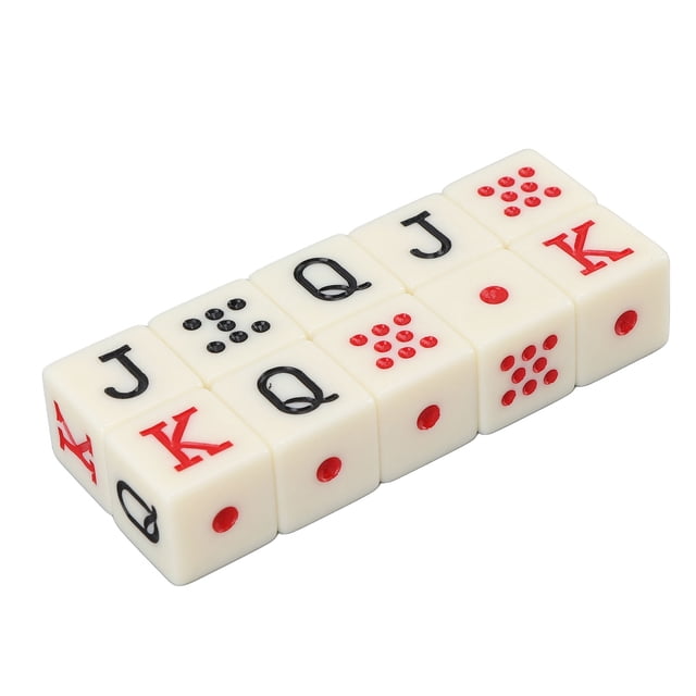 Dados Españoles, Dados JQK De 6 Lados, Resistencia Al Impacto De Plástico Para Juegos De Mesa