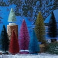 thumbnail image 3 of Biplut Tabletop Mini Christmas Tree Multi-color Artificial Pine Tree Decor with Base for Christmas Party Home Desktop (Royal Blue,25cm), 3 of 13