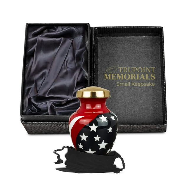 Urna de Cremación Trupoint Memorials Pequeña Roja para Adultos 90 ml