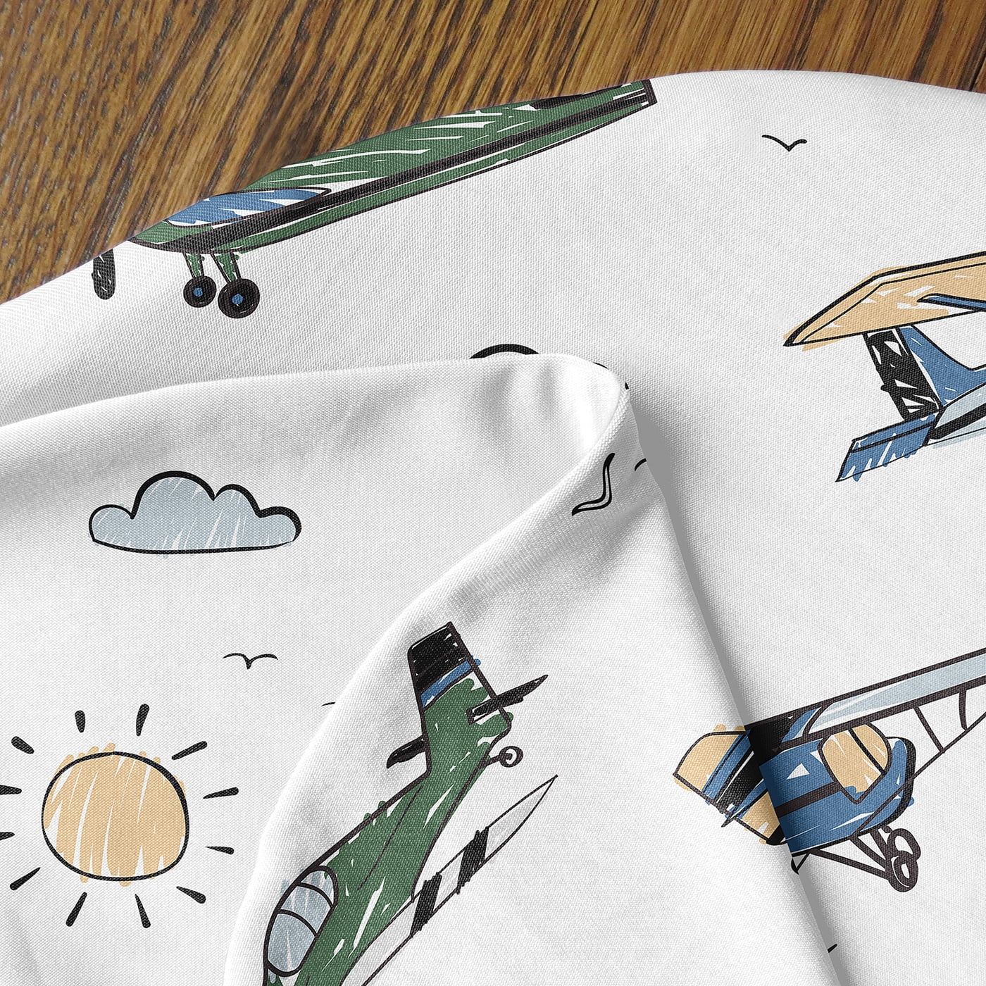 Sweet Jojo Designs Airplane Green and Blue Boy Nursing Pillow Cover Case (Pillow Not Included)