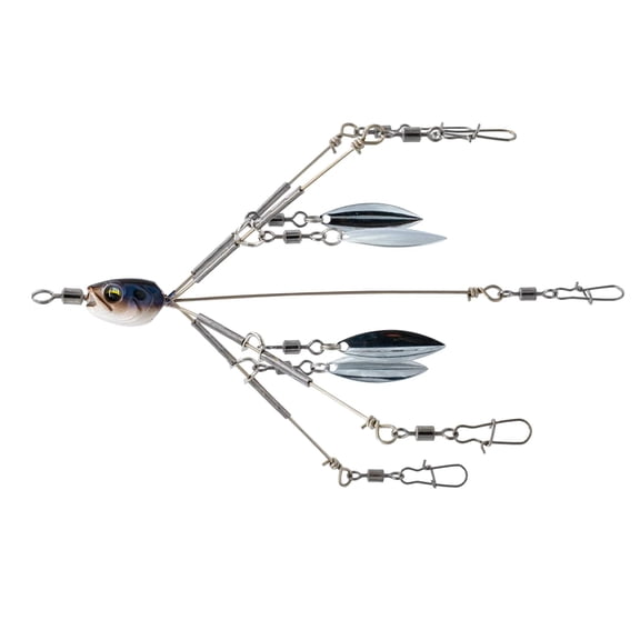 6th Sense – Divine Umbrella Rig 4.8" Finesse Series - 4K Shad – Bass Fishing Rig