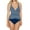 Navy Blue, White, variant on Swimwear Maillots Women's Bathing Suit (Black, Small)