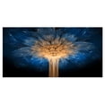 thumbnail image 2 of Fleur Dragon Bleu 3D Fractale - Impression sur Toile Contemporaine, 2 of 3
