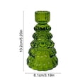 thumbnail image 6 of Clear Christmas Tree Glass Candle Holders, Taper Tealight Candlestick Holders for Table Centerpieces, Xmas Tree Shaped Decorations, for Party Winter Holiday Farmhouse Centerpiece Decor, 6 of 6