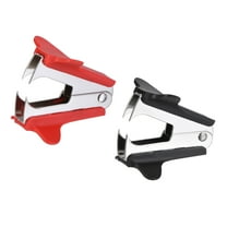 Uxcell Staplers Puller Steel Jaw Office Home Staple Remover Tools, Black Red 2 Pack