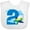 AA-White, variant on Inktastic 2nd Birthday Airplane Pilot Boys Baby Bib