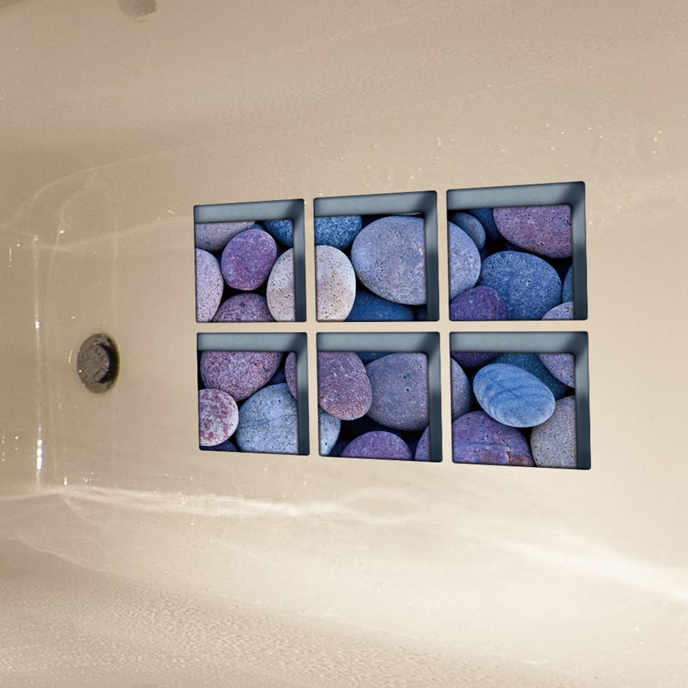 Walls Bathroom for Bathtub Decals Waterproof Non-slip 3D Bathtub Stickers 