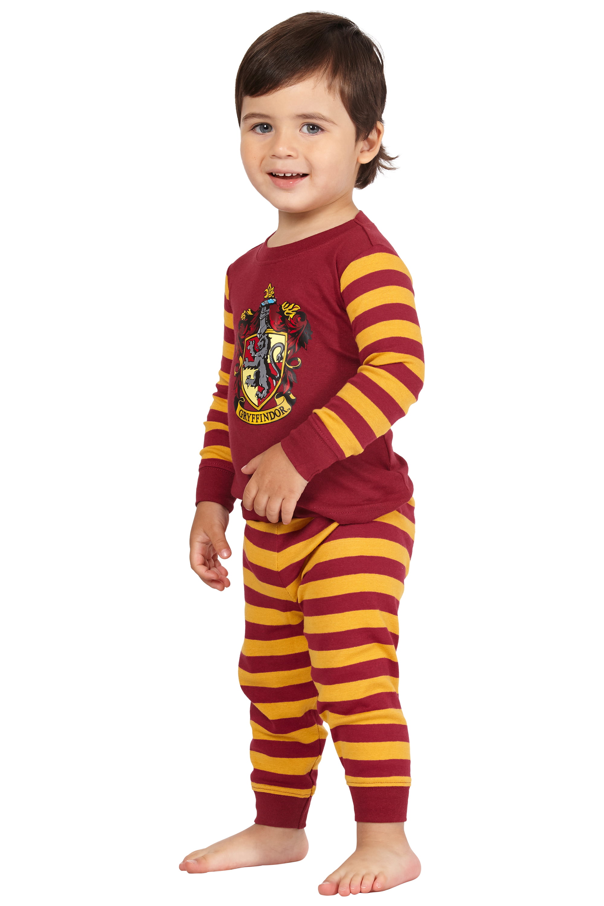 Harry Potter Baby Hogwarts Houses Crest Logo Cotton Infant Pajama Gift Set