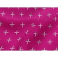 thumbnail image 4 of oneOone Viscose Jersey Fabric Plus Sign Kasuri Decor Fabric Printed BTY 60 Inch Wide, 4 of 5