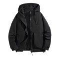 thumbnail image 4 of StSilkitty Rain Jacket for Men Windbreaker Waterproof Long Sleeve Zip up Hiking Camping Hooded Jacket Coat with Pockets, 4 of 5