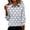 Gray, variant on Staron Women's Casual Tops 3/4 Sleeve Round Neck Slim Fit Basic Blouse with Star Print Fashion Short Sleeve Shirt, Wine M
