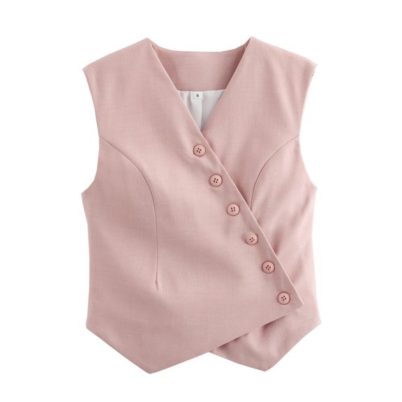 Women's Fashion Casual Asymmetrical Cardigan Vest Vest Top Coat Vest Womens plus Jean Vest for Women Club Wear Jackets for Women Fitted Coat Winter Business Clothes for Women Quilted Vest Juniors