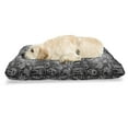 thumbnail image 1 of Vintage Pet Bed, Classical Iconic Pattern of Columns and Venus de Milo, Chew Resistant Pad for Dogs and Cats Cushion with Removable Cover, 24" x 39", Charcoal Grey Grey, by Ambesonne, 1 of 4