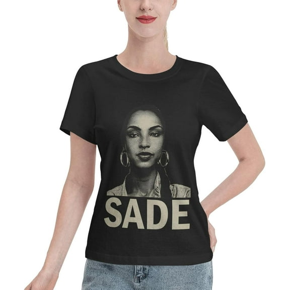 Sade Womens Tops,Women's Short Sleeve T Shirt,Crewneck Cotton T Shirts,Graphic Tees