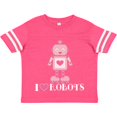thumbnail image 3 of Inktastic Robotics I Love Robots Girls Girls Toddler T-Shirt, 3 of 5