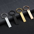 thumbnail image 2 of 5pcs Blank Stainless Steel Key Chain Blank Keychain Blank Key Ring Key Tags For Number Tag, 2 of 8