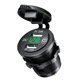 thumbnail image 3 of Enchufe USB Dual 12V, Enchufe USB para Cargador de Coche con Interruptor Verde Sunnimix Toma de corriente USB dual, 3 of 7