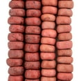 thumbnail image 4 of The Bead Chest Moroccan Pottery Beads, Red, Rondelle: Genuine North African Berber Tribal Beads for DIY Jewelry Making and More, 4 of 4