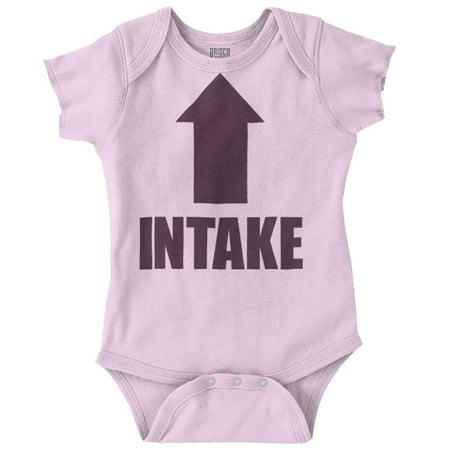 

Brisco Brands Intake Arrow Hungry Hangry Funny Unisex Baby Bodysuits