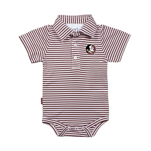 Infant Garb Garnet/White Florida State Seminoles Carson Polo Bodysuit