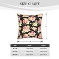 thumbnail image 2 of KLL Rose Flowers Decorative Throw Pillow Covers Velvet Soft for Couch Sofa Bedroom Living Room Outdoor (No pillow core)- 20"x20", 2 of 5