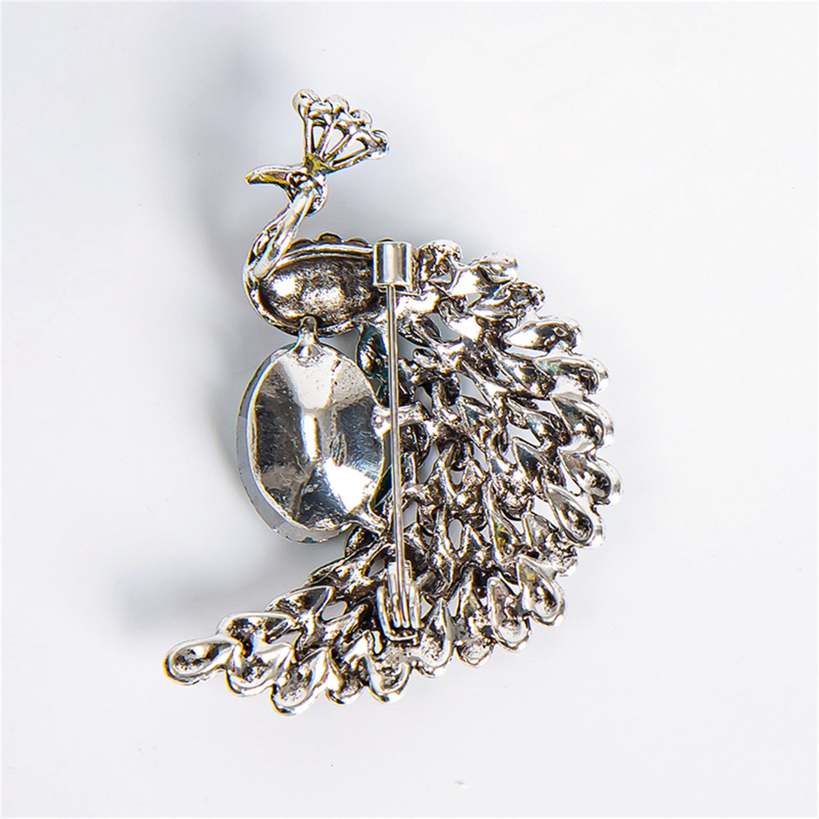 Broche Ancienne En Argent Et Strass - Très Jolie Pièce Vintage à Porter Ou Collectionner