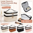 thumbnail image 2 of Cosmetic Organizer | Waterproof Storage Bag Travel Accessories for Women Double Layer Makeup Organizer for Travel Gifting, 2 of 6