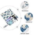 thumbnail image 4 of 2 Pack Wet Dry Bags,Classic Blue Bow Pattern Waterproof Reusable Dual Zipper Bags for Swimwear, Gym Clothes, Toiletries, Baby Diapers, 4 of 8